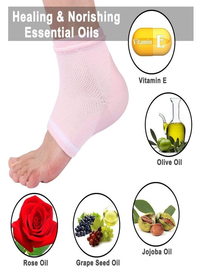 Codream Vented Moisturizing Socks Lotion Gel for Dry Cracked Heels, Spa Gel Socks Humectant Moisturizer Heel Balm Foot Treatment Care Heel Softener Compression (2 Pairs) - Image 4